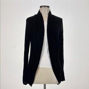 Pixley Black Open Front Cardigan